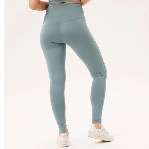 Girlfriend Collective Blue ‘Lagoon’ Compressive High-Rise Leggings | Size L - Picture 3 of 15